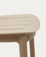 Уличный полубарный стул Morella из бежевого пластика 65 см