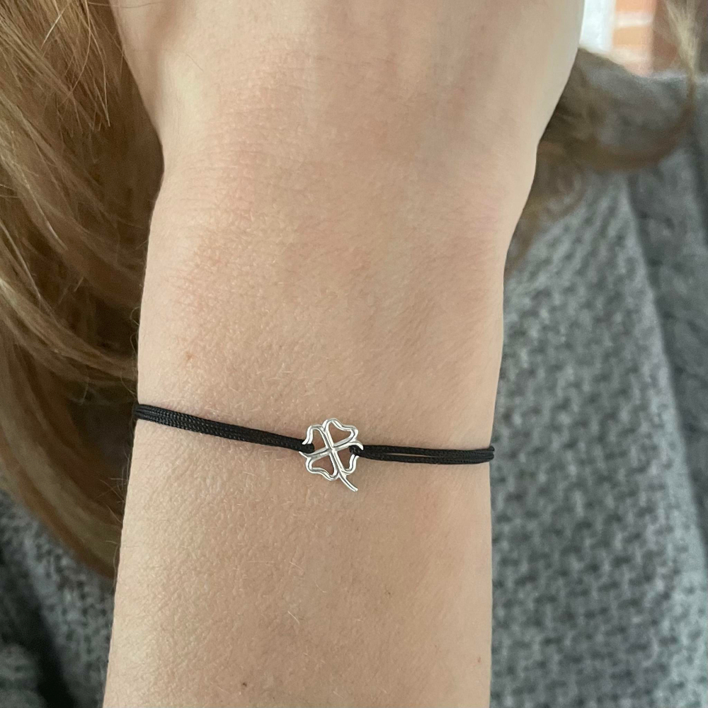 подвес клевер с выбором вида браслета