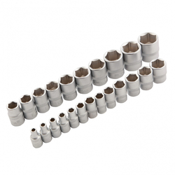 Набор инструментов, 1/4", 3/8", 1/2", Cr-V, S2, усиленный кейс, 216 предметов Stels