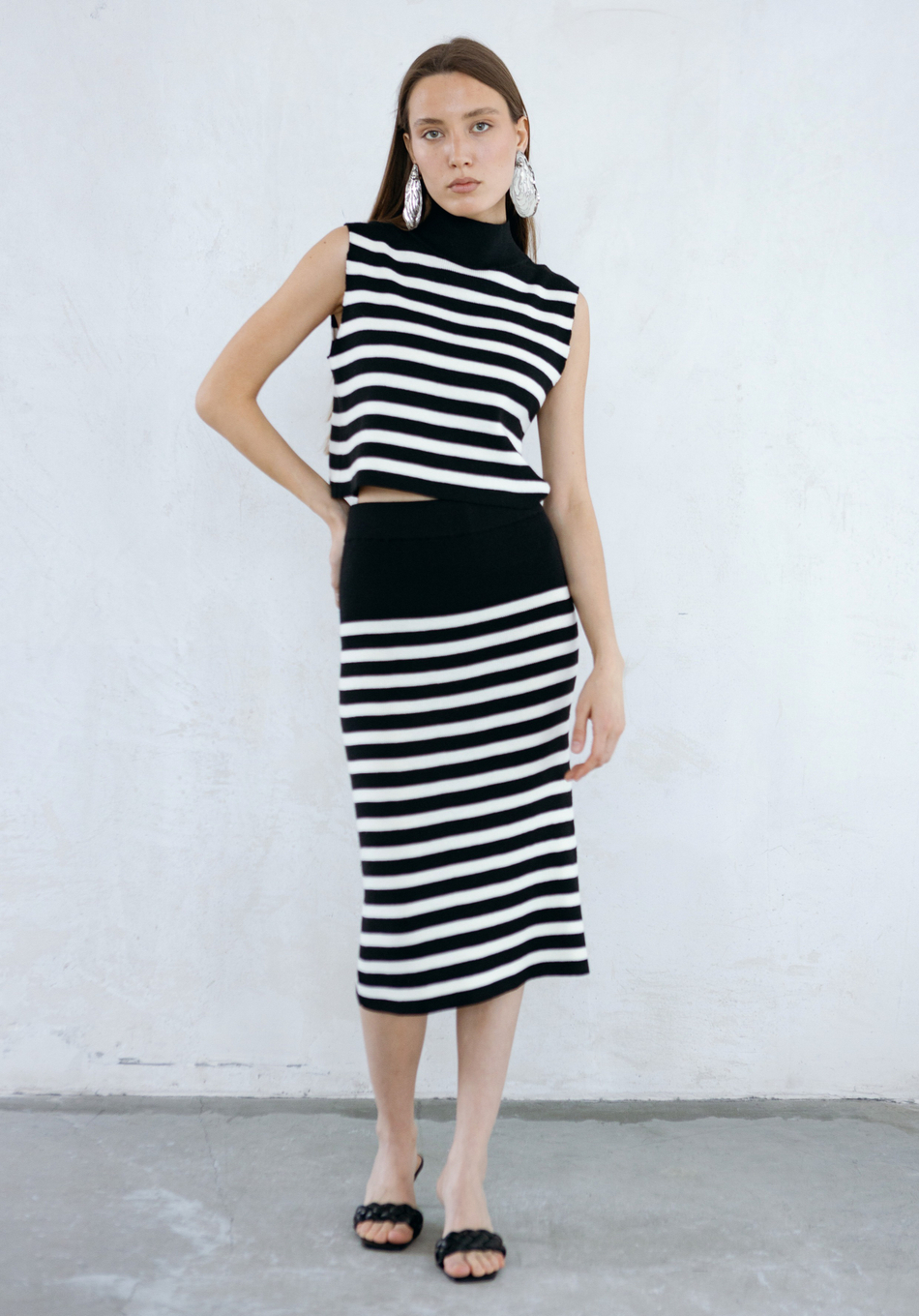 Топ в горизонтальную полоску