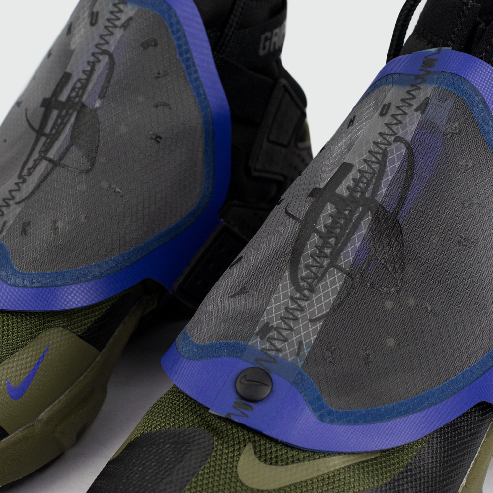 Кроссовки Nike Air Huarache Gripp Black / Green
