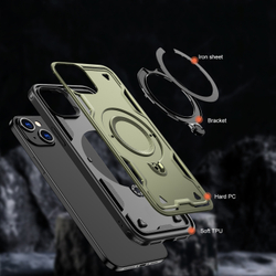 Чехол Magneto Case с кольцом для iPhone 15