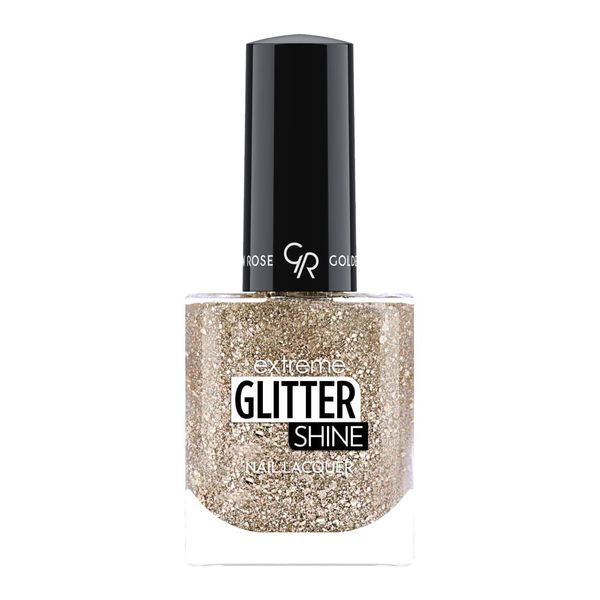Лак для ногтей с эффектом геля Golden Rose extreme glitter shine nail lacquer  207