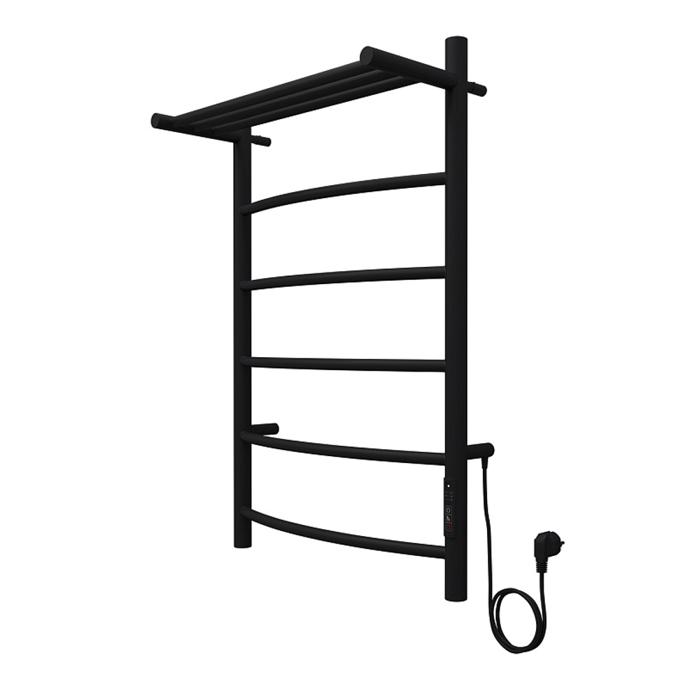 Полотенцесушитель электр. Azario VERONA 53.2х80, Черный