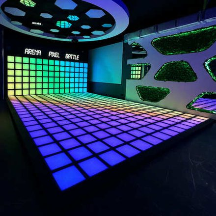 Интерактивный светодиодный пол "Арена Pixel battle" 364шт максимальная комплектация 33 кв. м.
