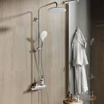 IDDIS Termospot Термостатический смеситель с верхним душем и съемной полкой  TSTSBSTi06