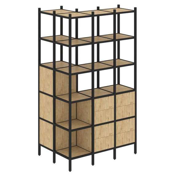 Лофт Угловой внешний стеллаж наборный VR.L-54  862*1278*2280