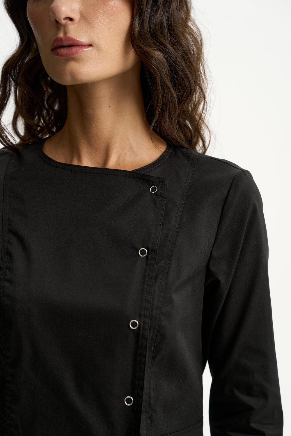 Блуза женская м272 toray стретч черный55