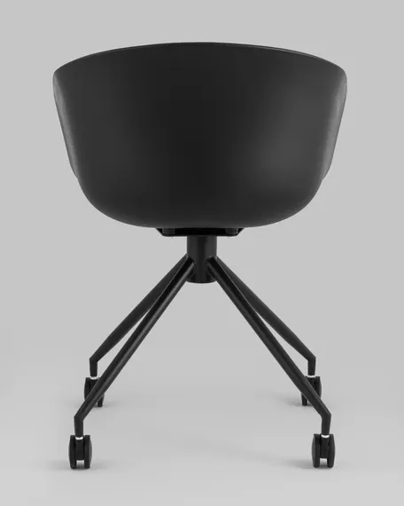 Офисный стул Hey, черный, черная рогожка