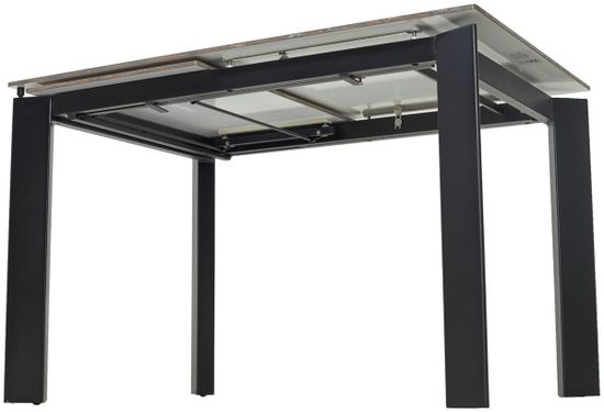 Стол CORNER 120 GLOSS AMBER JADE SOLID CERAMIC / BLACK