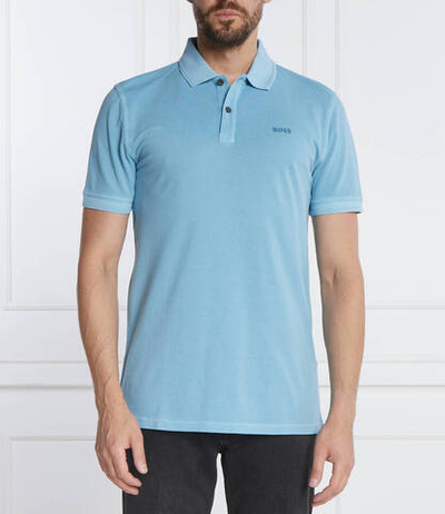 Поло Prime BOSS ORANGE - голубой(50468576)