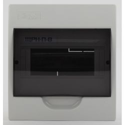 Корпус пластиковый навесной ЭРА SIMPLE ЩРН-П-08 IP41 прозрачная крышка белый