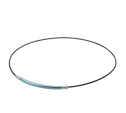 Ожерелье PHITEN RAKUWA NECKLACE WIRE EXTREME ROUND (серо-голубое)