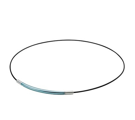 Ожерелье PHITEN RAKUWA NECKLACE WIRE EXTREME ROUND серо-голубое