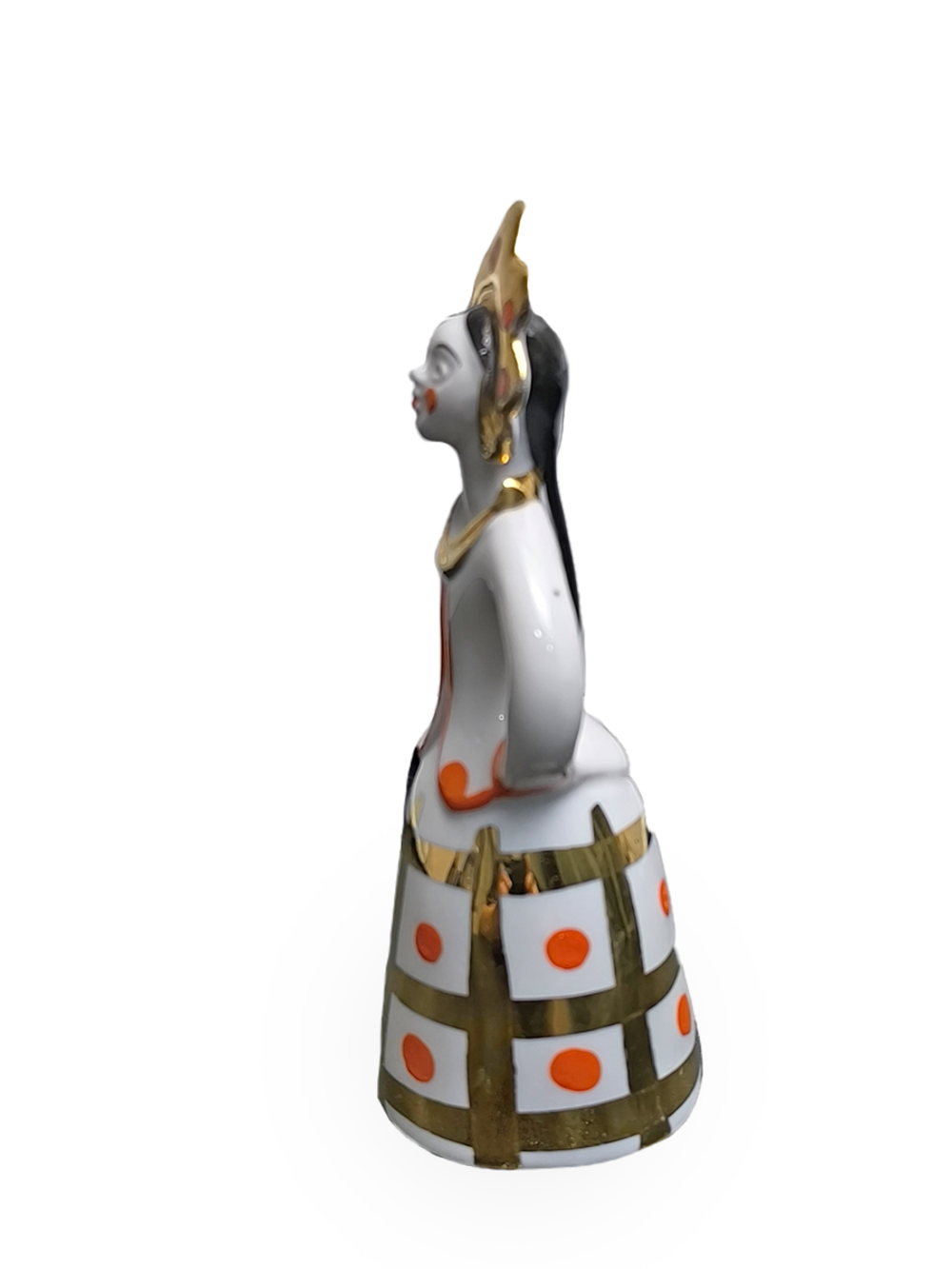 Фарфоровая статуэтка "Матрешка-невеста" Дулево