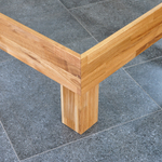 Кровать 90х200, Buona Vita, односпальная, на ножках, в стиле лофт, массив дуба, Dipriz