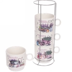 Набор кружек на стойке 280мл «Прованс»