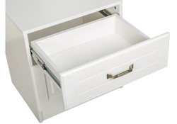 Тумба прикроватная Ливерпуль 08.146 белый / ясень ваниль НМ-1012-100 пвх