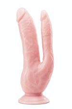 Телесный фаллоимитатор 8 Inch DP Cock - 20,32 см. (Цвет: телесный)