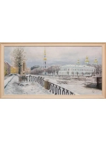 Картина маслом Никольский собор. Зима Степанков