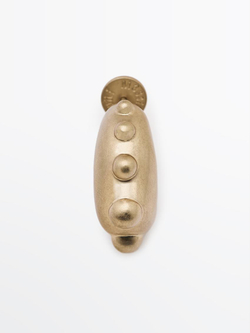 Massimo Dutti Серьги с деталями в форме пузырьков, золотистый