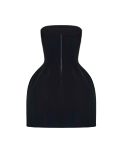 Платье мини корсетного типа из бархата