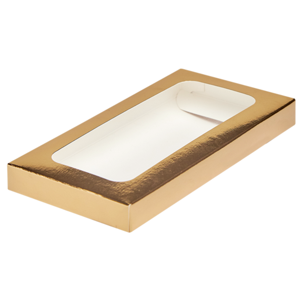 Коробка для плитки шоколада золото 165х85х17 мм