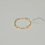 Гирлянда светодиодная Роса с крупными каплями 2м, 20LED, ТЕПЛЫЙ БЕЛЫЙ, IP20, 2хCR2032 в комплекте NE