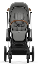 Коляска Cybex Priam IV Chrome Brown complete Cloud T Mirage Grey Plus Base T 4 в 1 Mirage Grey