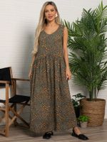 Сарафан Нерея (зеленый/лео) П15605-1М LT Collection