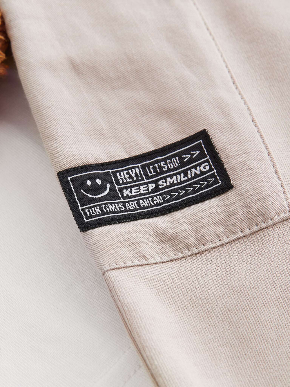 Лонгслив и джоггеры в комплекте для мальчика Next N71-073, Белый, Бежевый