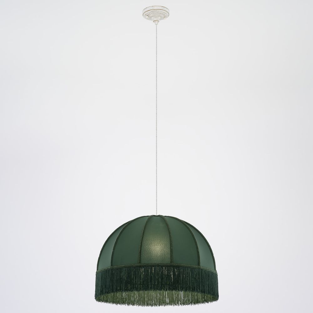 Citilux Базель CL407022 Подвесной светильник патина с зелёным абажуром