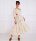 Льняное платье PUA Pepe Jeans London - экрю(PL953281)