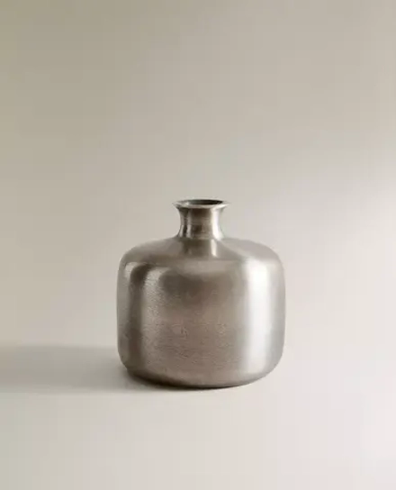 ZARA HOME МАЛЕНЬКАЯ СТАЛЬНАЯ ВАЗА, СТАЛЬНОЙ