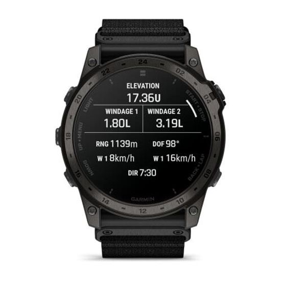 Умные часы Garmin TACTIX 7 AMOLED edition, черный нейлоновый ремешок