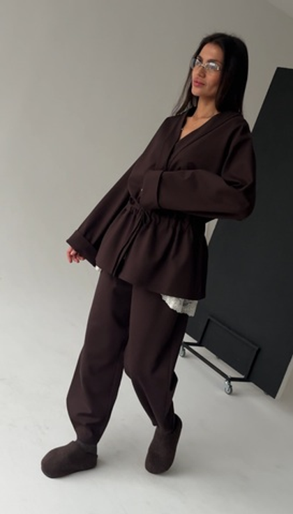 Брюки джерси (шоколад)