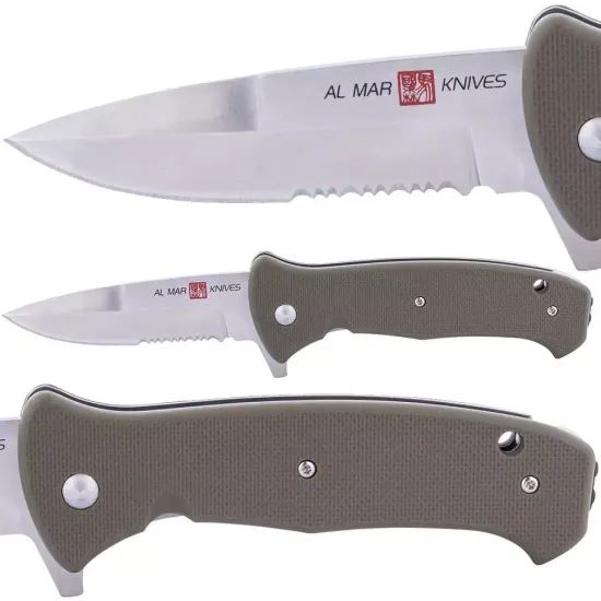 Складной нож Al Mar Mini S.E.R.E. AL/AMK2209 c клинком из стали 8Cr13MoV, рукоять FRN