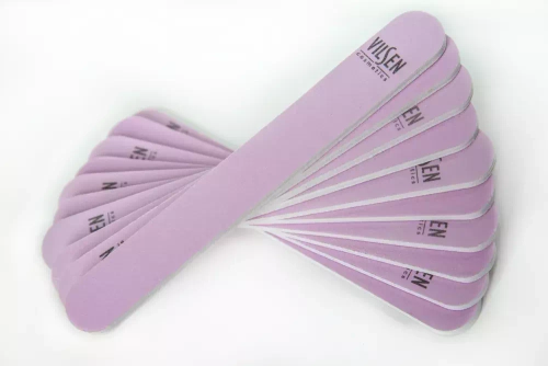 VILSEN Пилка д/ногтей, абразив 120/120 (сиреневая)