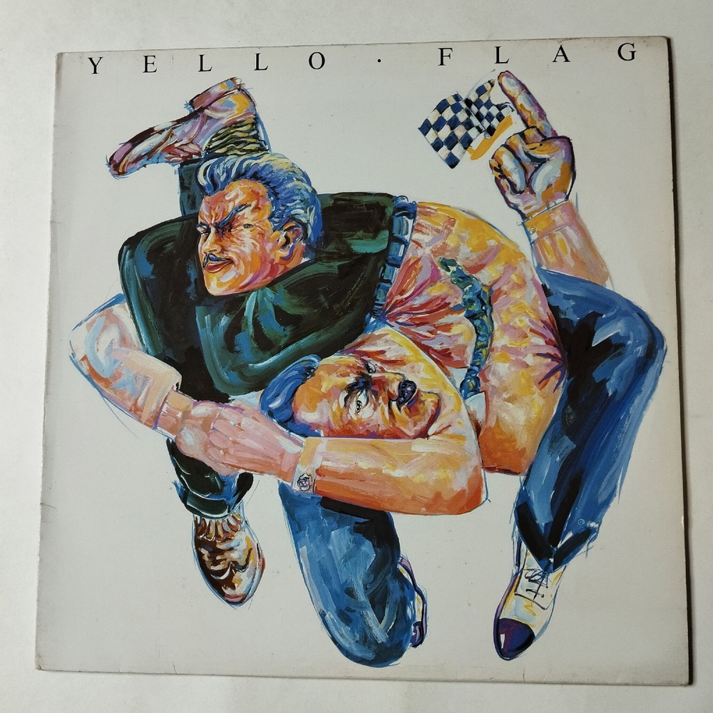 Винтажная виниловая пластинка LP Yello Flag The Race (Spain 1988)