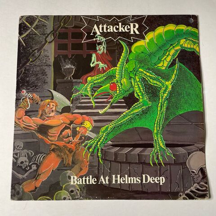 Винтажная виниловая пластинка LP Attacker Battle At Helms Deep (USA 1985)