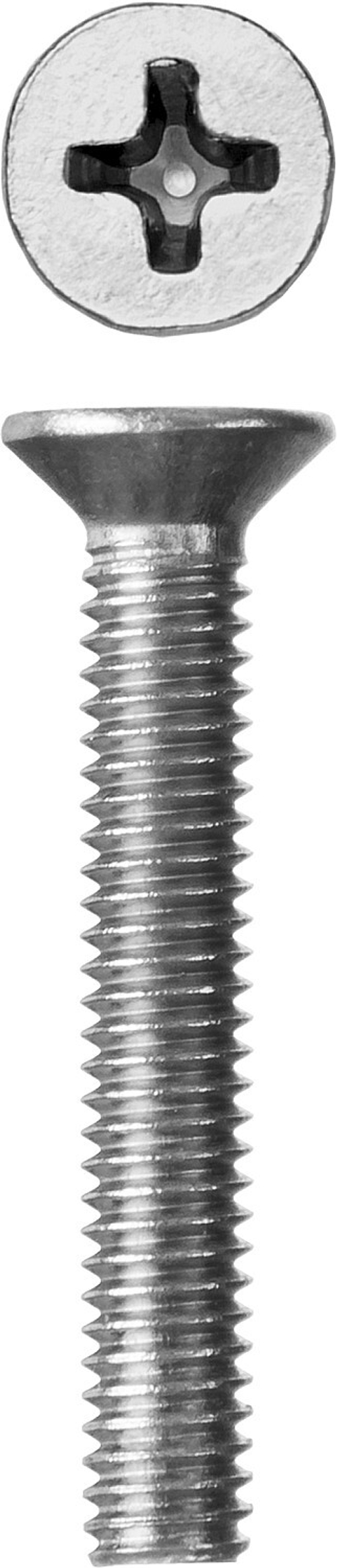 Винт DIN 965, M4 x 25 мм, 5 кг, кл. пр. 4.8, оцинкованный, ЗУБР