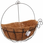 Кашпо для цветов 2,8л «Коковита» с кокосовым волокном, настенное d=40см ДоброСад