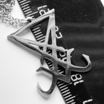 Стальной кулон "Печать Люцифера" (28х22мм) на цепочке. Медицинская сталь