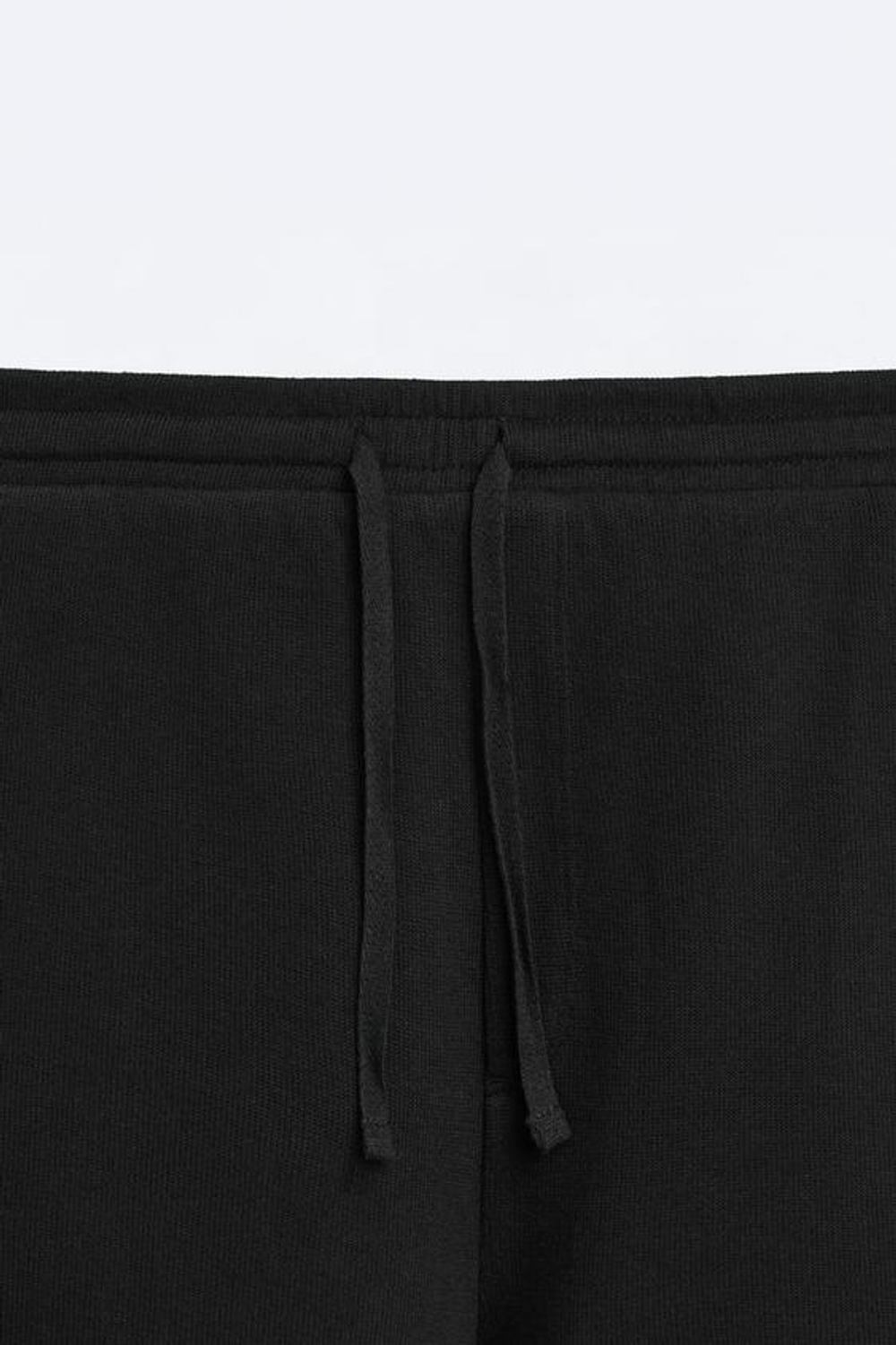 ZARA ШОРТЫ SOFT В РУБЧИК, ЧЕРНЫЙ