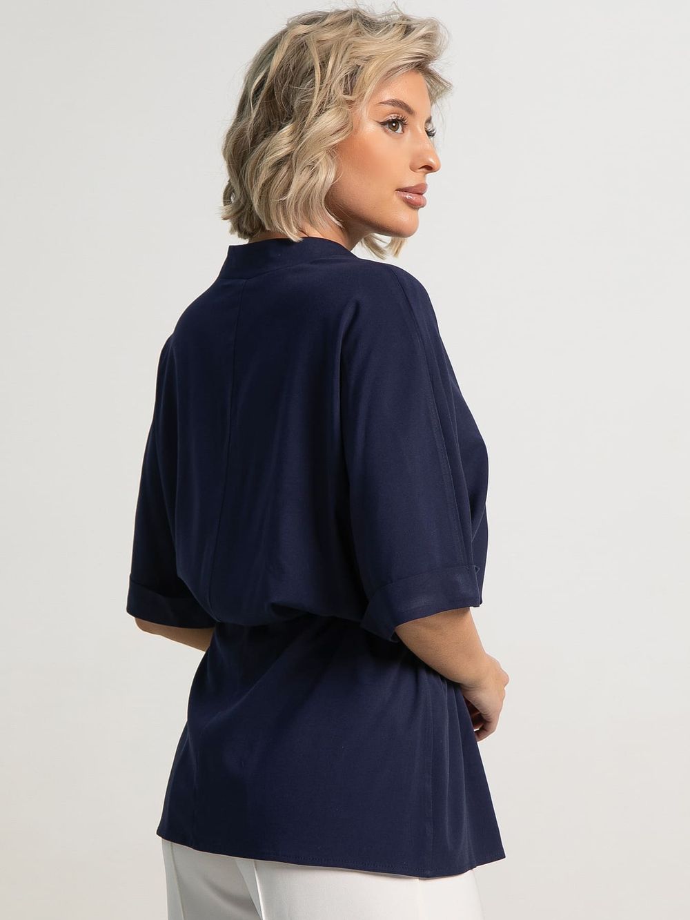 Блуза Мариша НЬЮ (синяя) Б15532-30М LT Collection