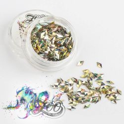 Чешуя дракона 3D ромбики 4 мм, 1273