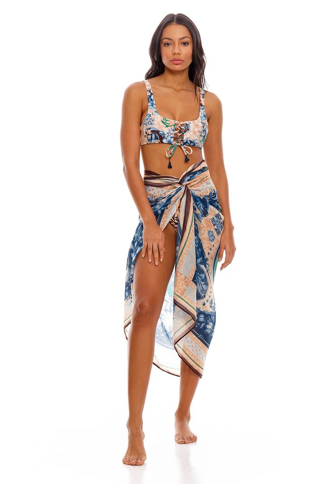 Парео 9304 Marine Cardumen