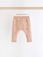 Толстовка флисовая и легинсы в комплекте для малышей Next 904-482, Бежевый, Коричневый