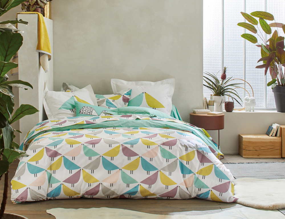 Постельное белье 1.5 спальное Blanc des Vosges Lintu Aqua