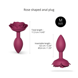 Анальная пробка Love to Love OPEN ROSES M - PLUM STAR